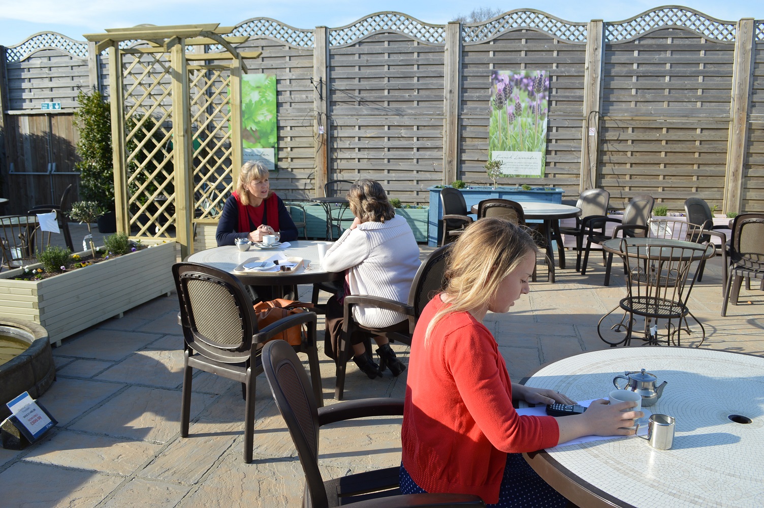 Sunshine and herbs for diners at Otter Nurseries The Exeter Daily